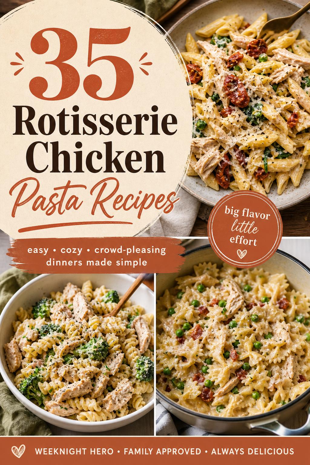 35 Rotisserie Chicken Pasta Recipes
