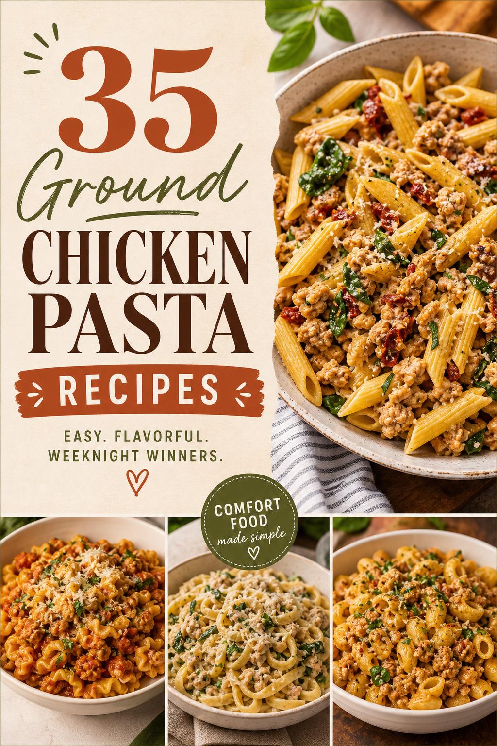 35 Ground Chicken Pasta Recipes