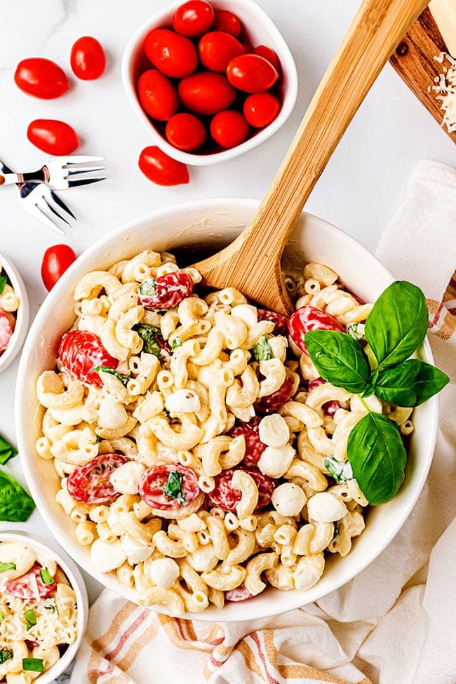 Caprese Macaroni Salad