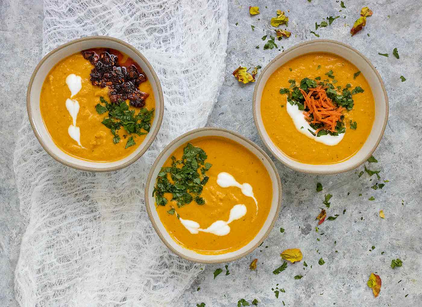 Cold Carrot Gazpacho Summer