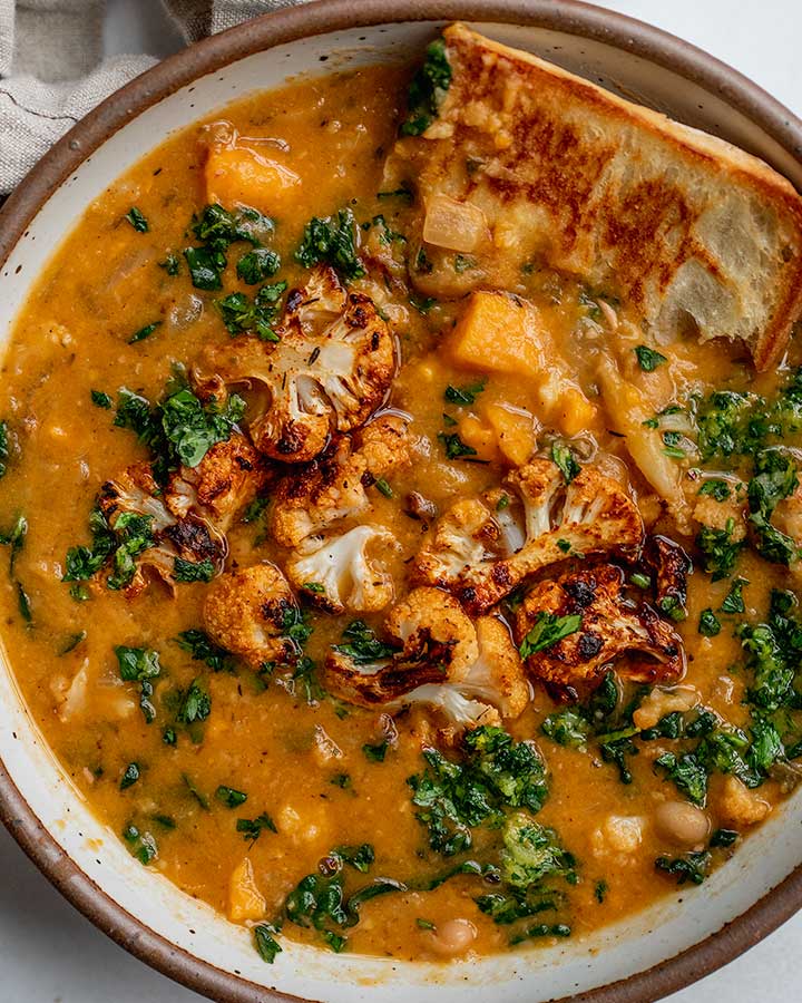 Cauliflower Sweet Potato Soup
