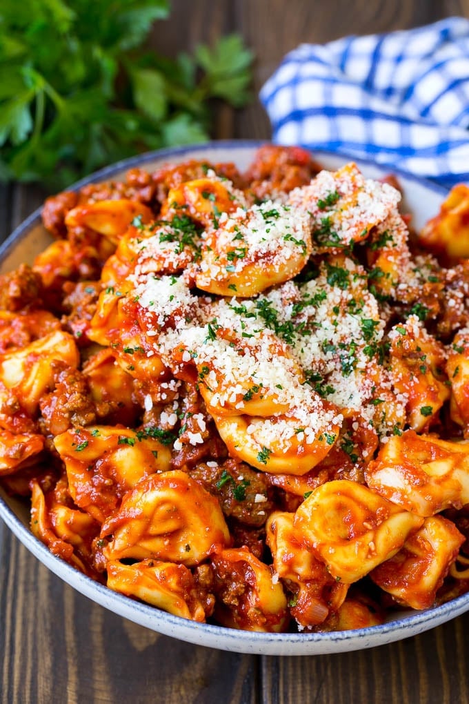 Classic Beef Tortellini Marinara