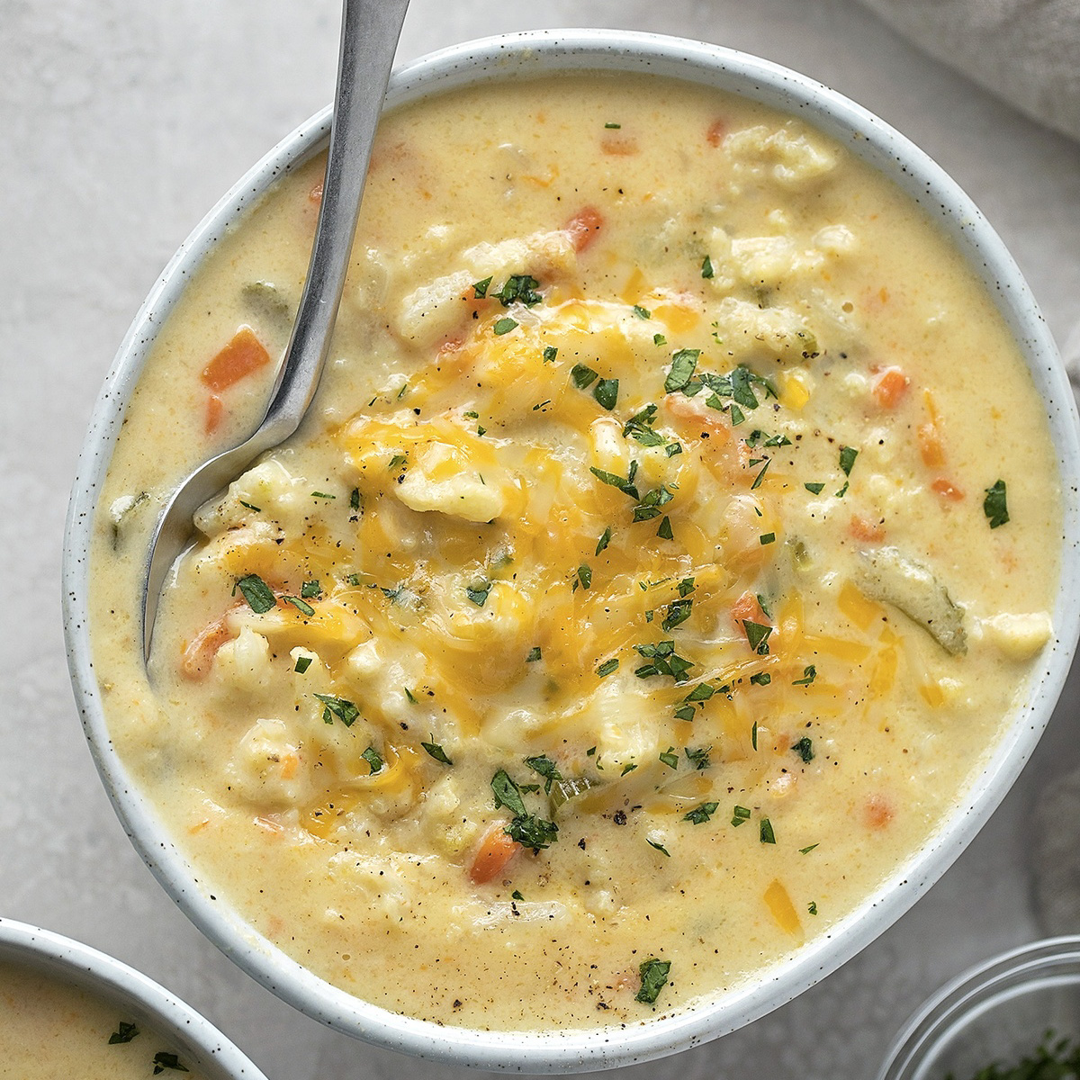 Creamy Cauliflower Cheese Soup