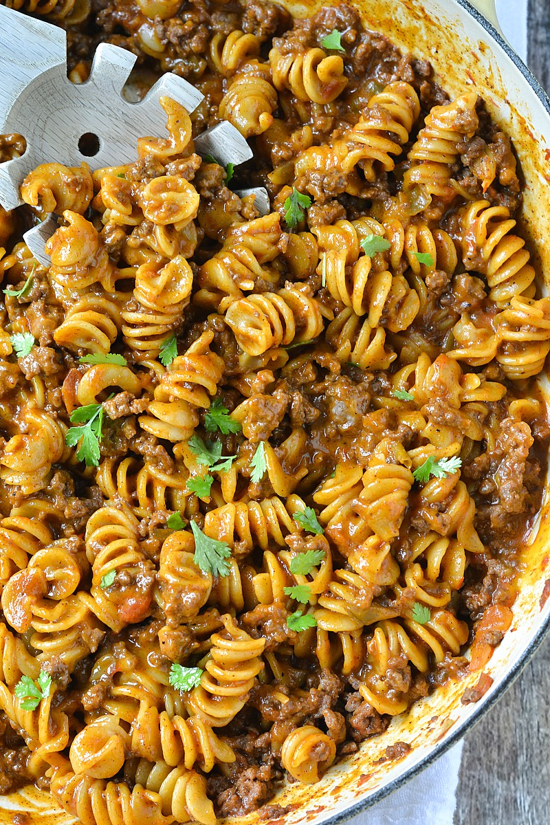 Mexican Ground Beef Pasta