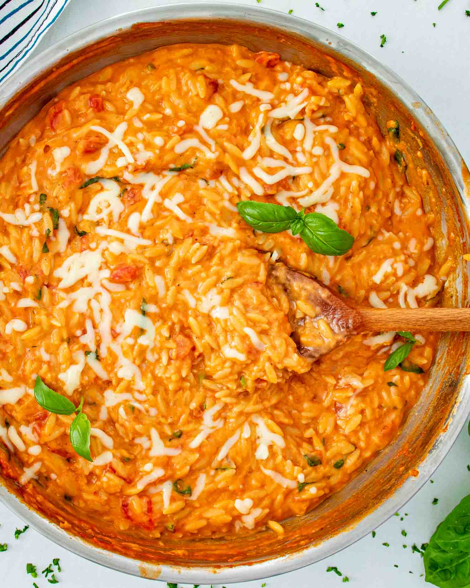 Creamy Tomato Basil Orzo