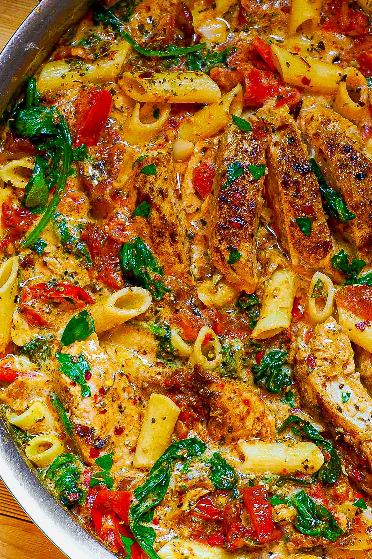 Bacon Wrapped Chicken Pasta