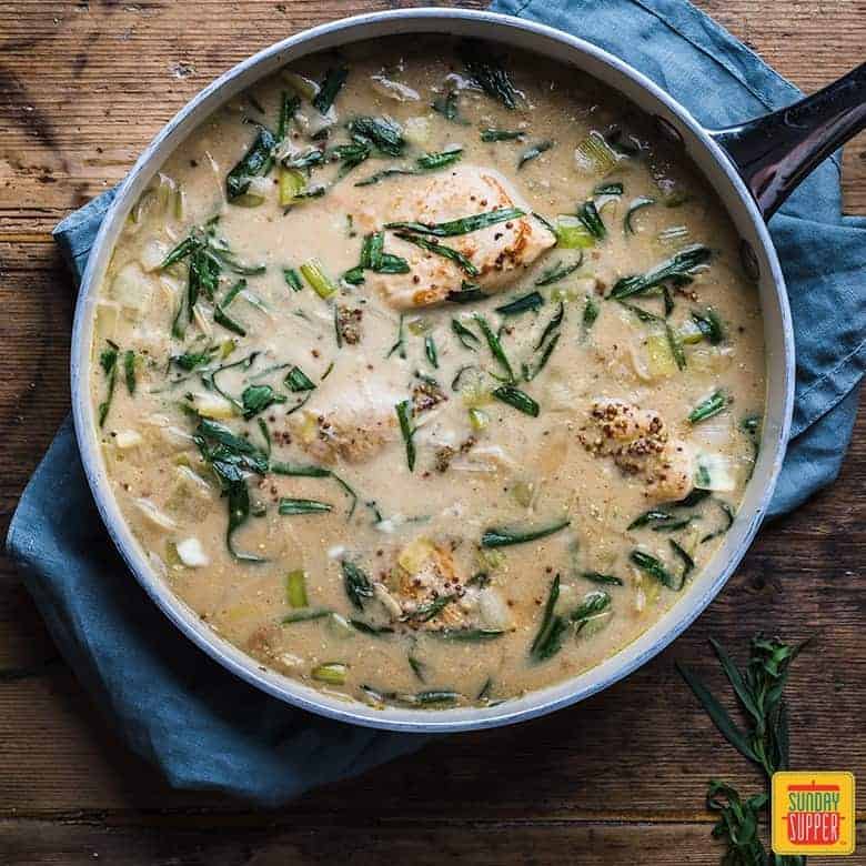 Creamy Chicken with Leeks