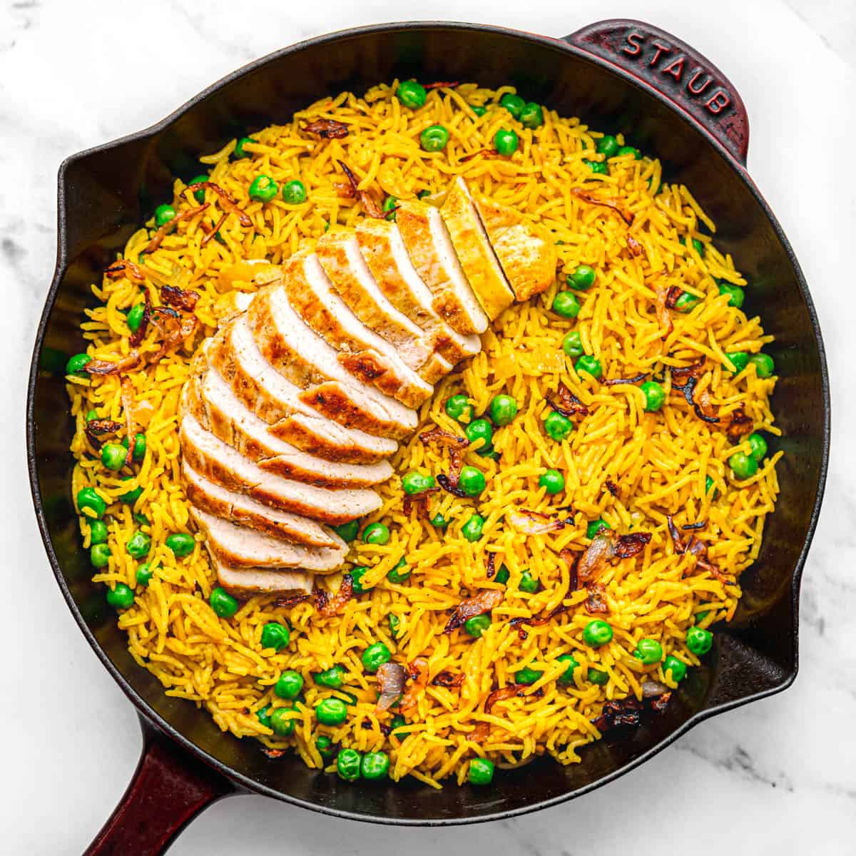 Saffron Chicken Yellow Rice