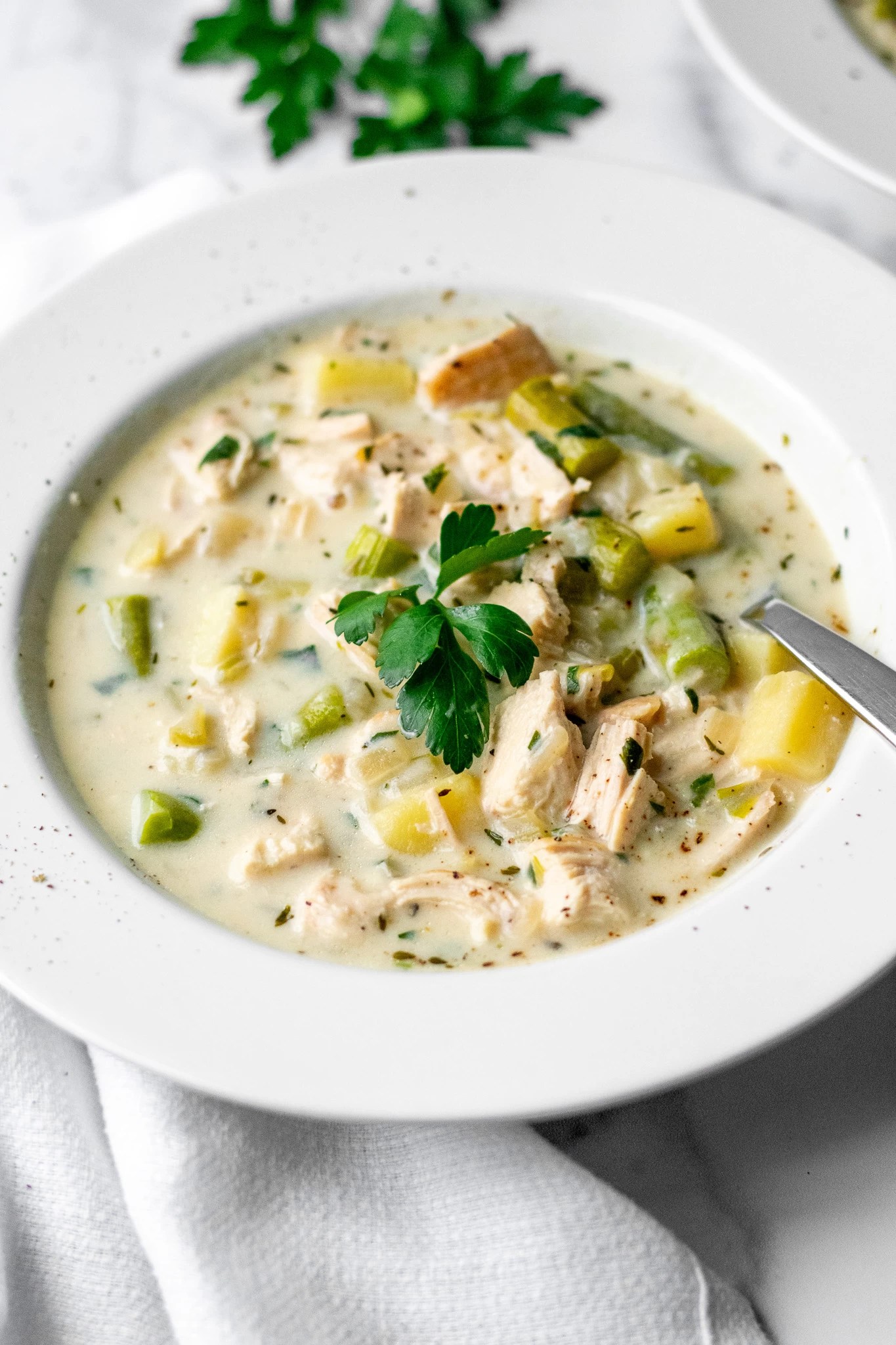 Asparagus & Herb Chicken Soup