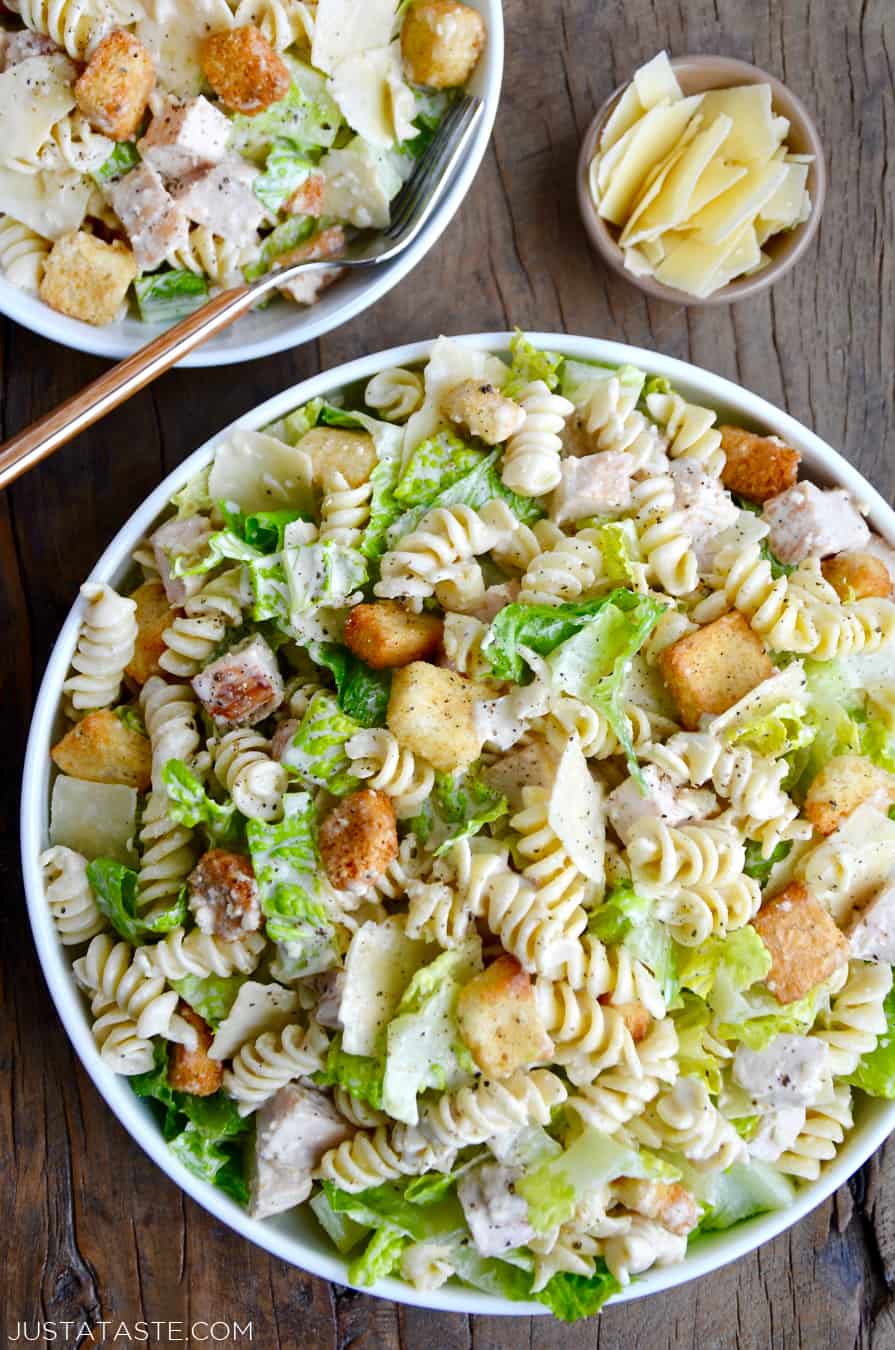 Creamy Caesar Pasta Salad