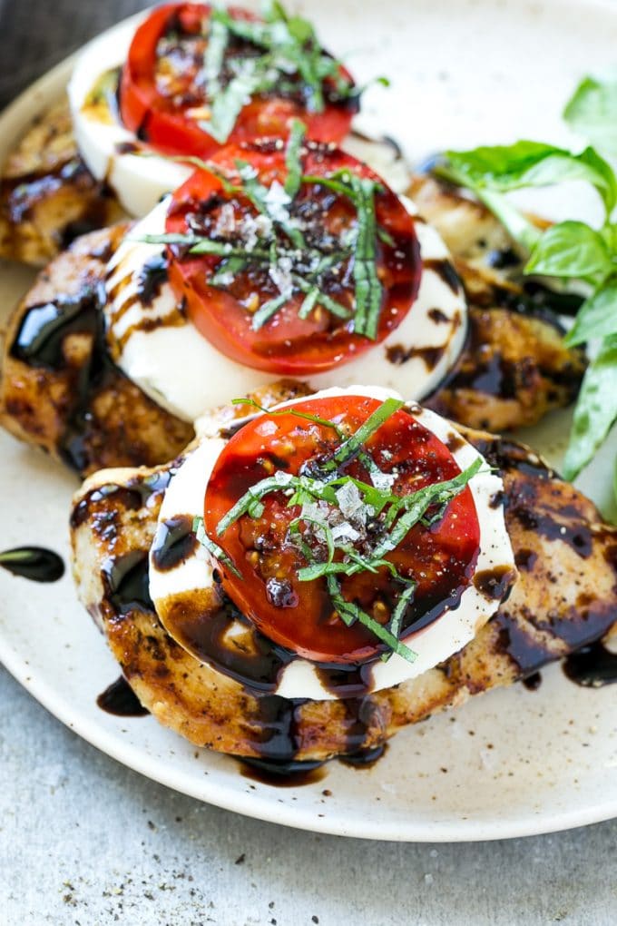 Caprese Chicken with Fresh Mozzarella