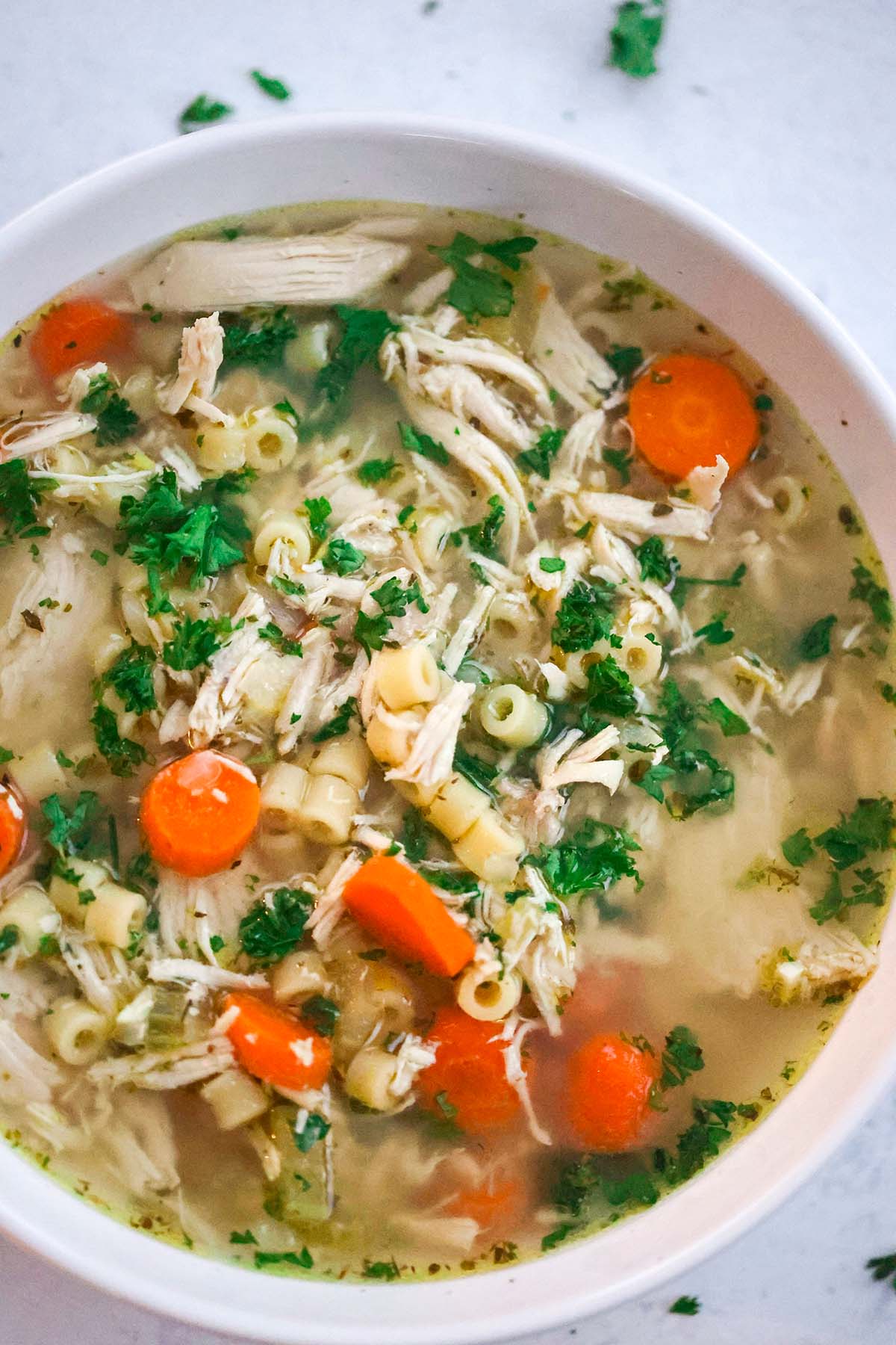 Chicken Broth with Greens