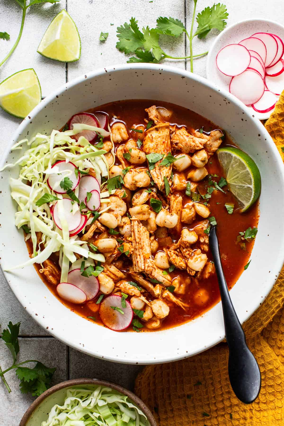Pozole Rojo with Chicken