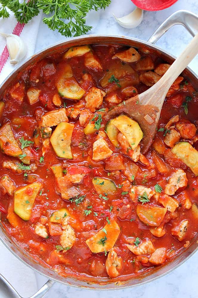 Eggplant Tomato Chicken Ratatouille