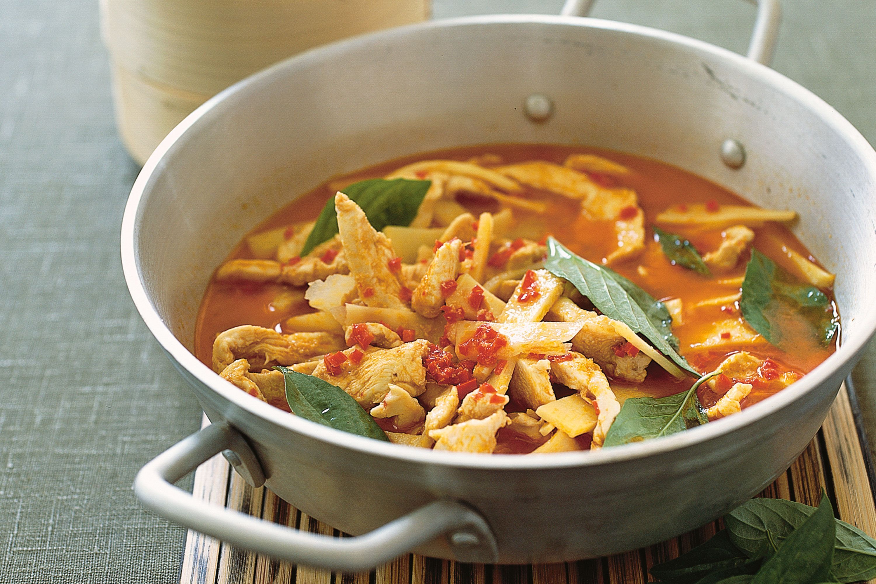 Red Curry Chicken with Bamboo Shoots