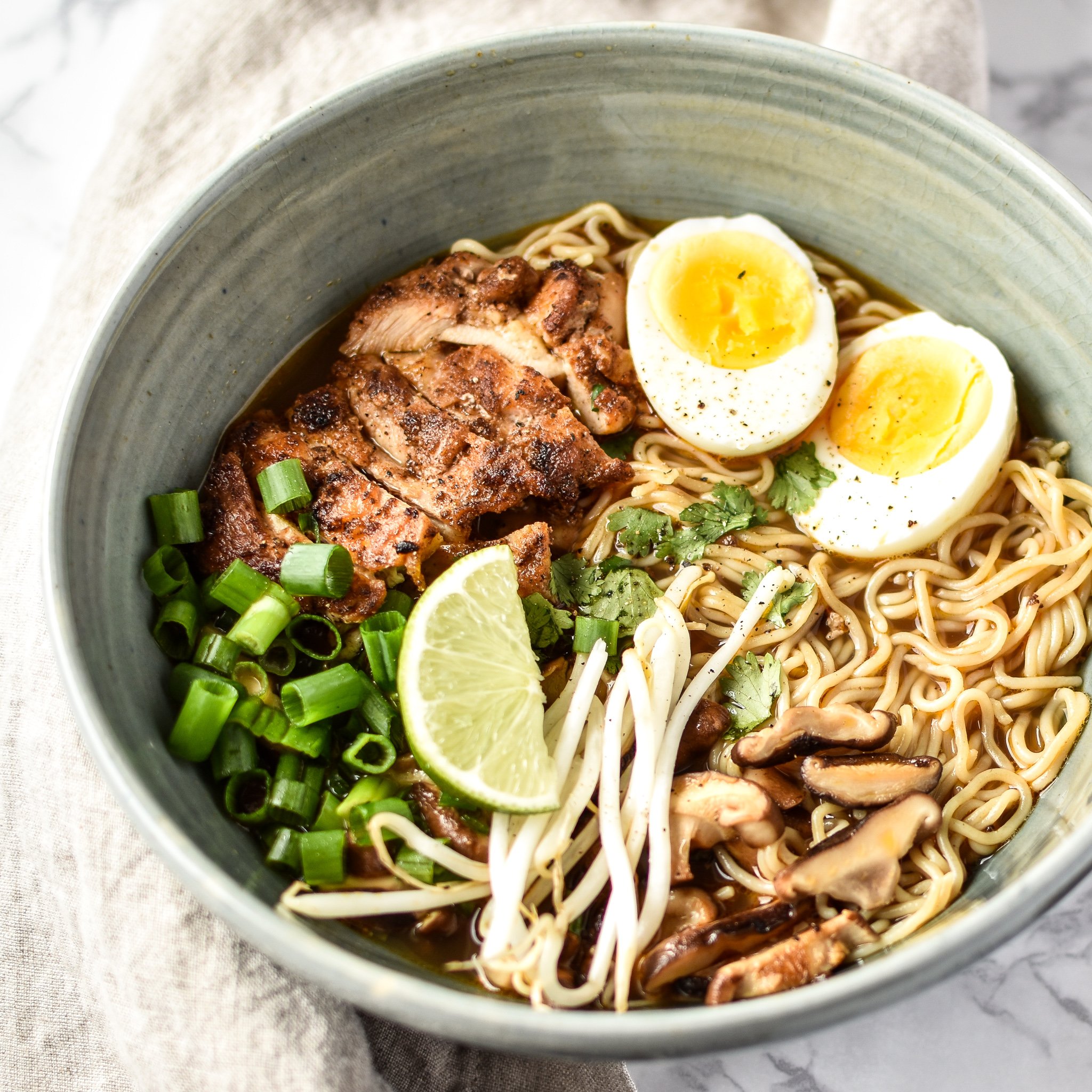 Mushroom and Chicken Ramen