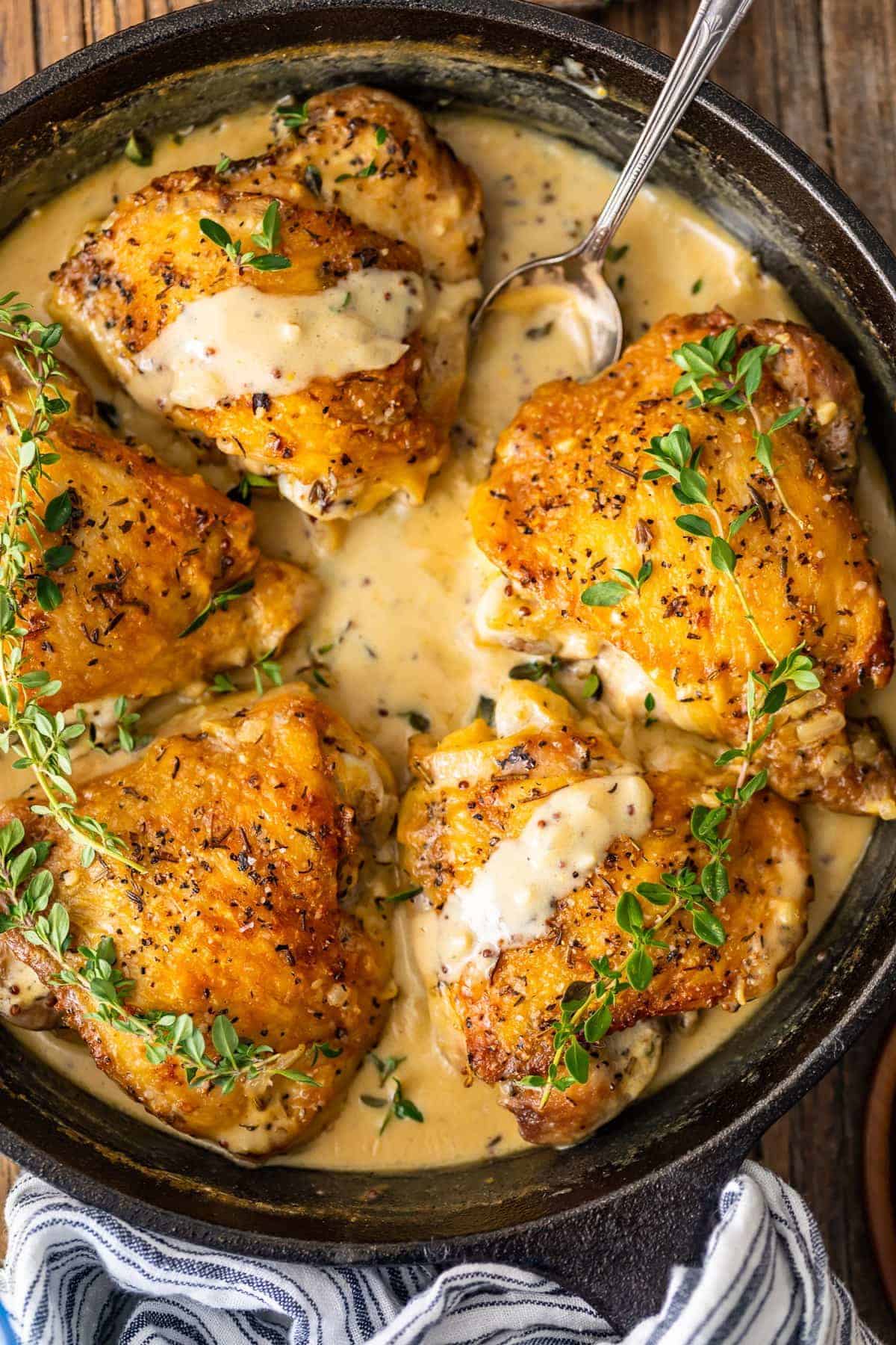 Dijon Mustard Chicken Thighs... Wait, Breasts