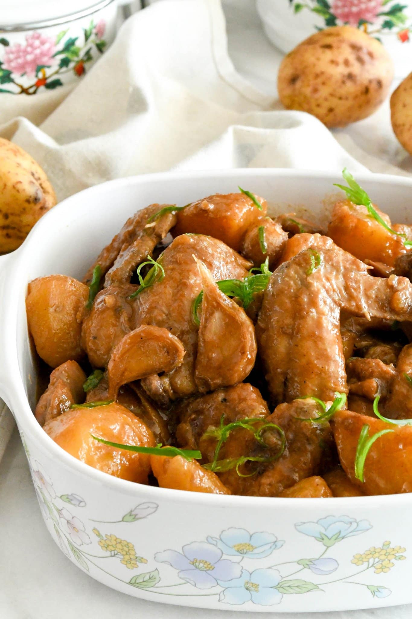 Soy Ginger Braised Chicken with Potatoes