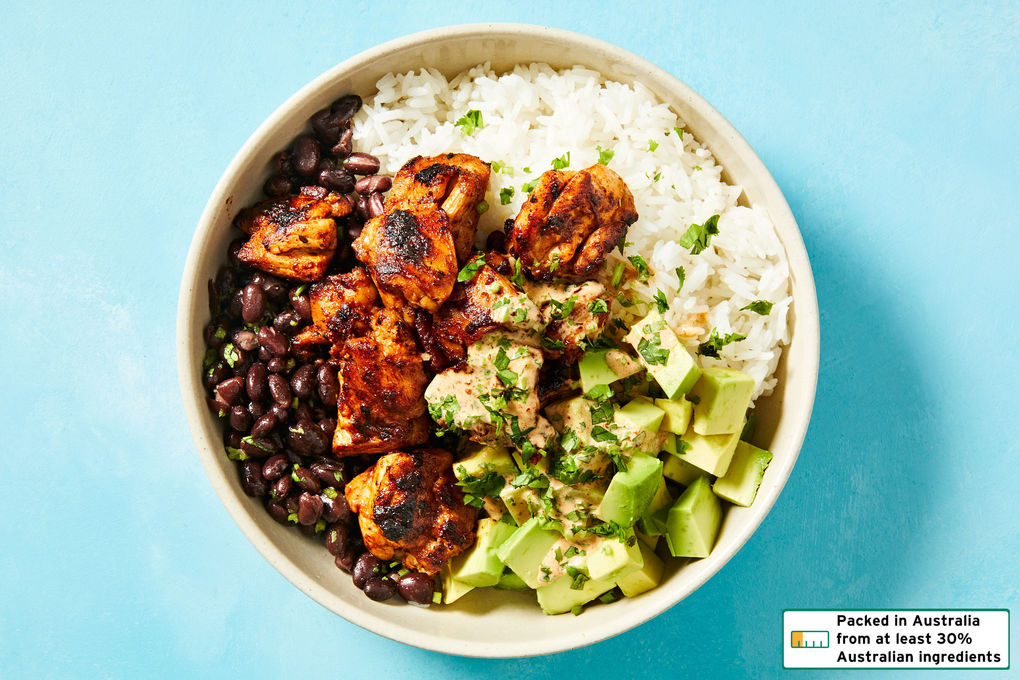 Black Bean Chicken Burrito Bowl