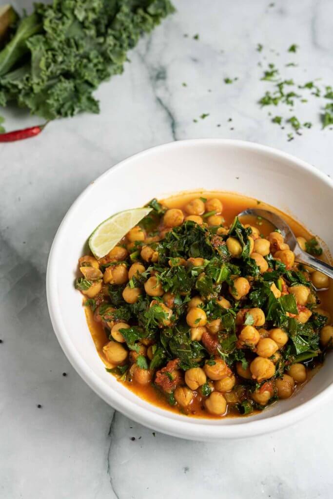 Chickpea and Kale Curry