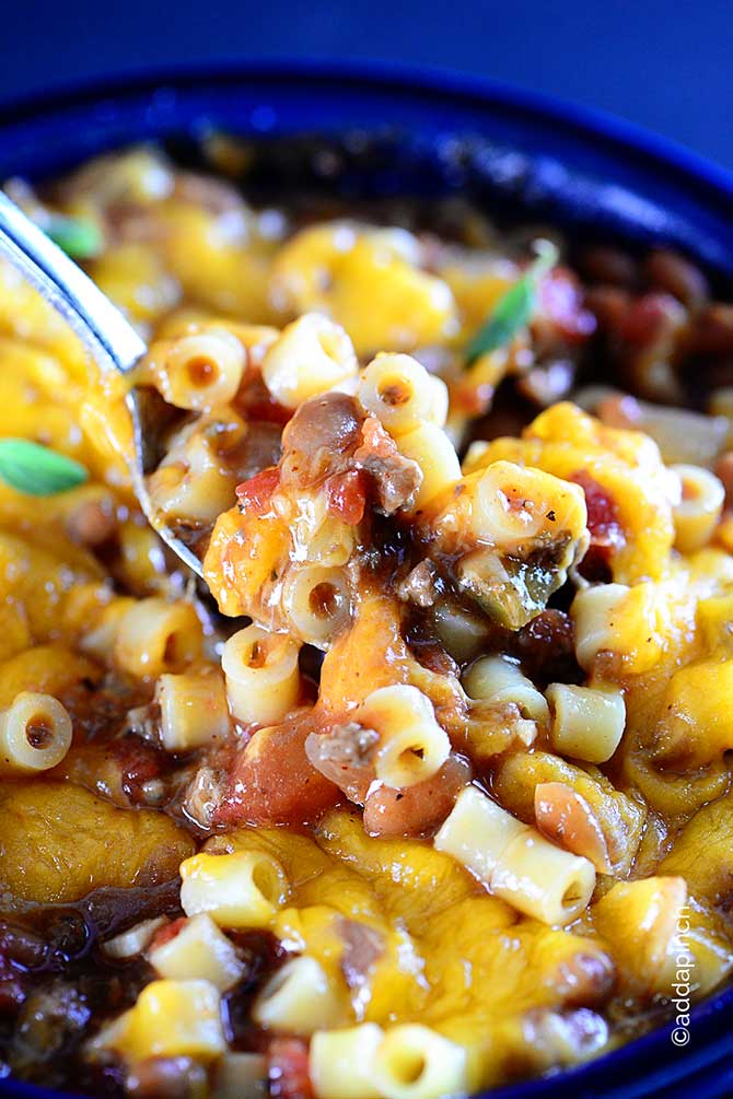 Beef and Bean Chili Pasta