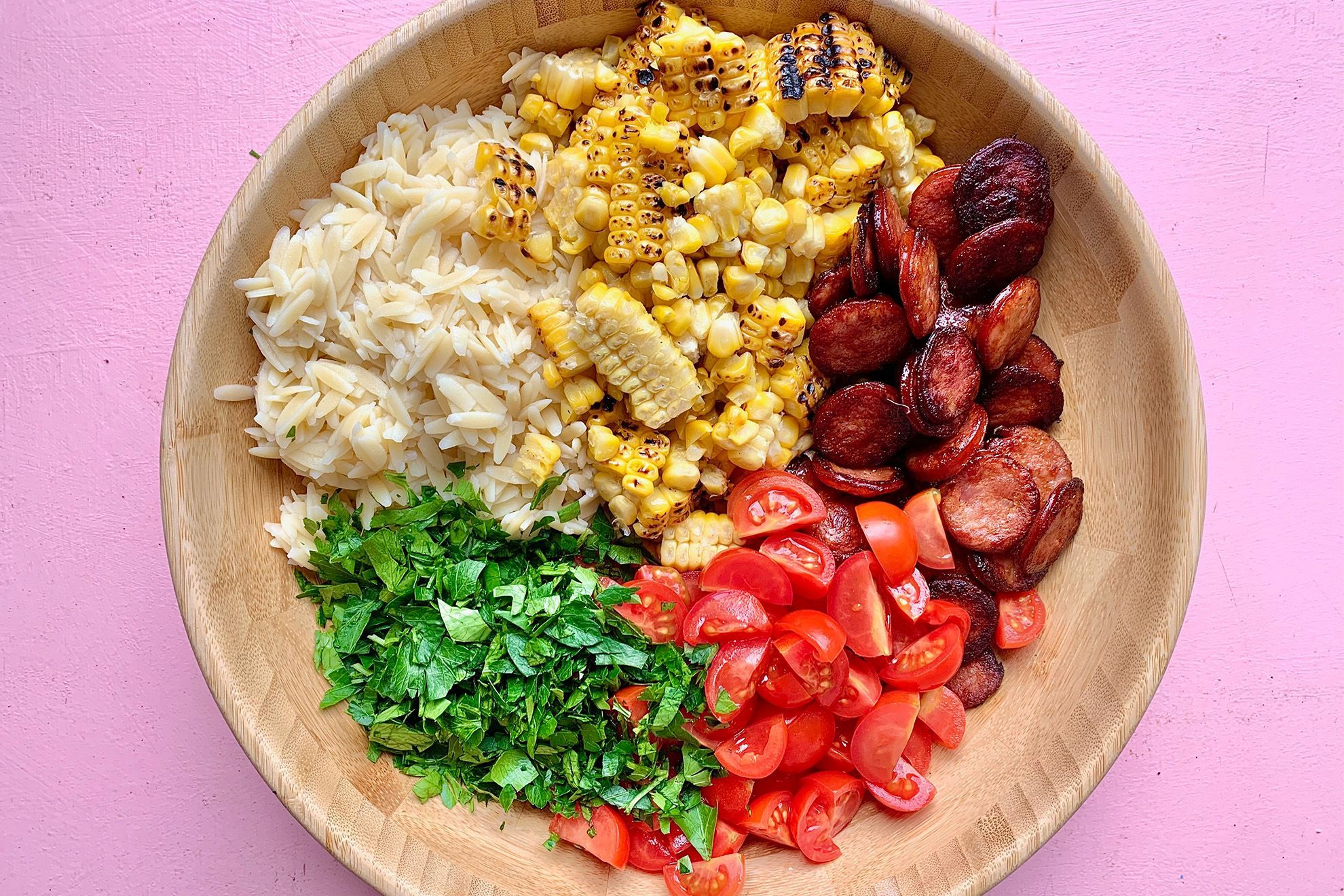 Chorizo and Corn Pasta