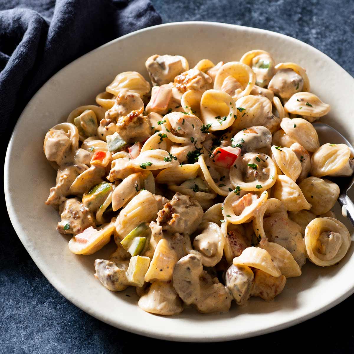 Chorizo and Chicken Pasta Skillet