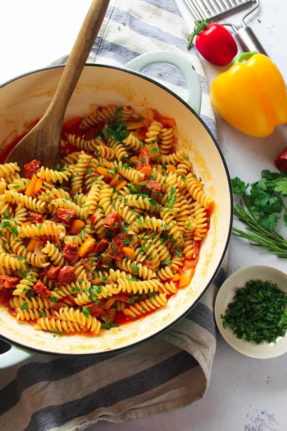 Chorizo Pepper Fusilli