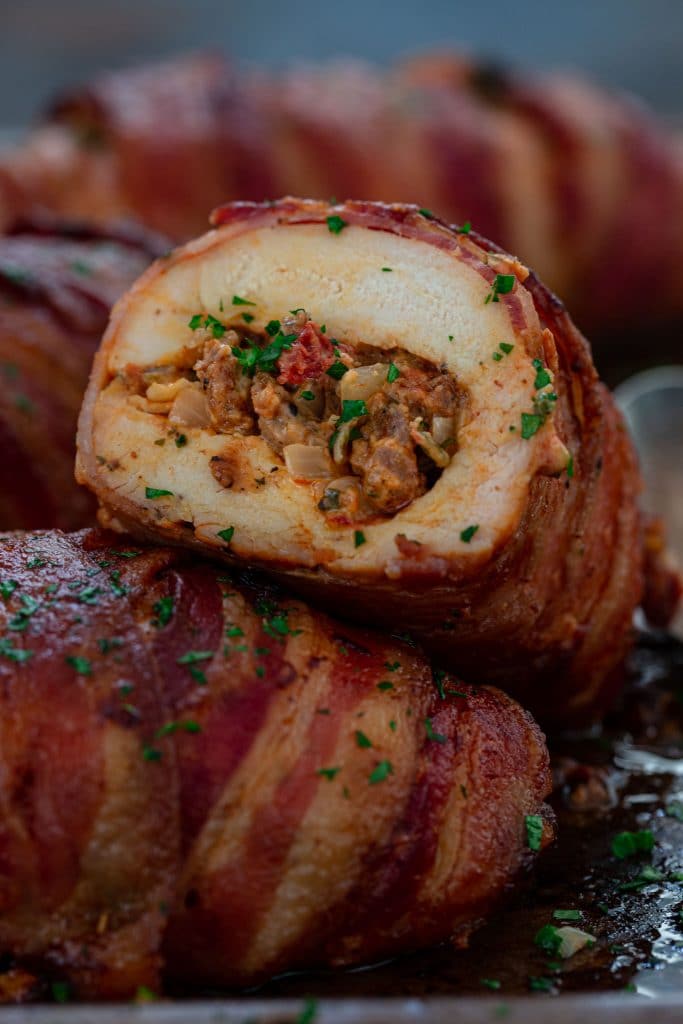 Chorizo and Pepper Stuffed Chicken
