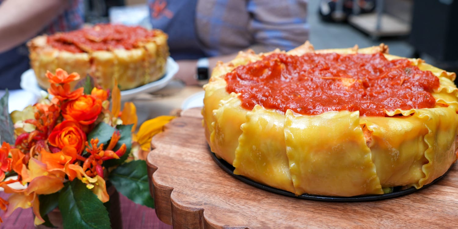 Crispy Baked Pasta Cakes