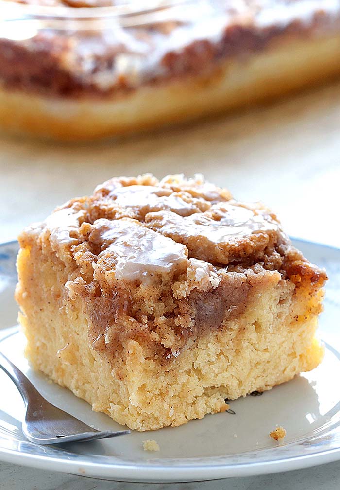 Cinnamon Roll Inspired Coffee Cake