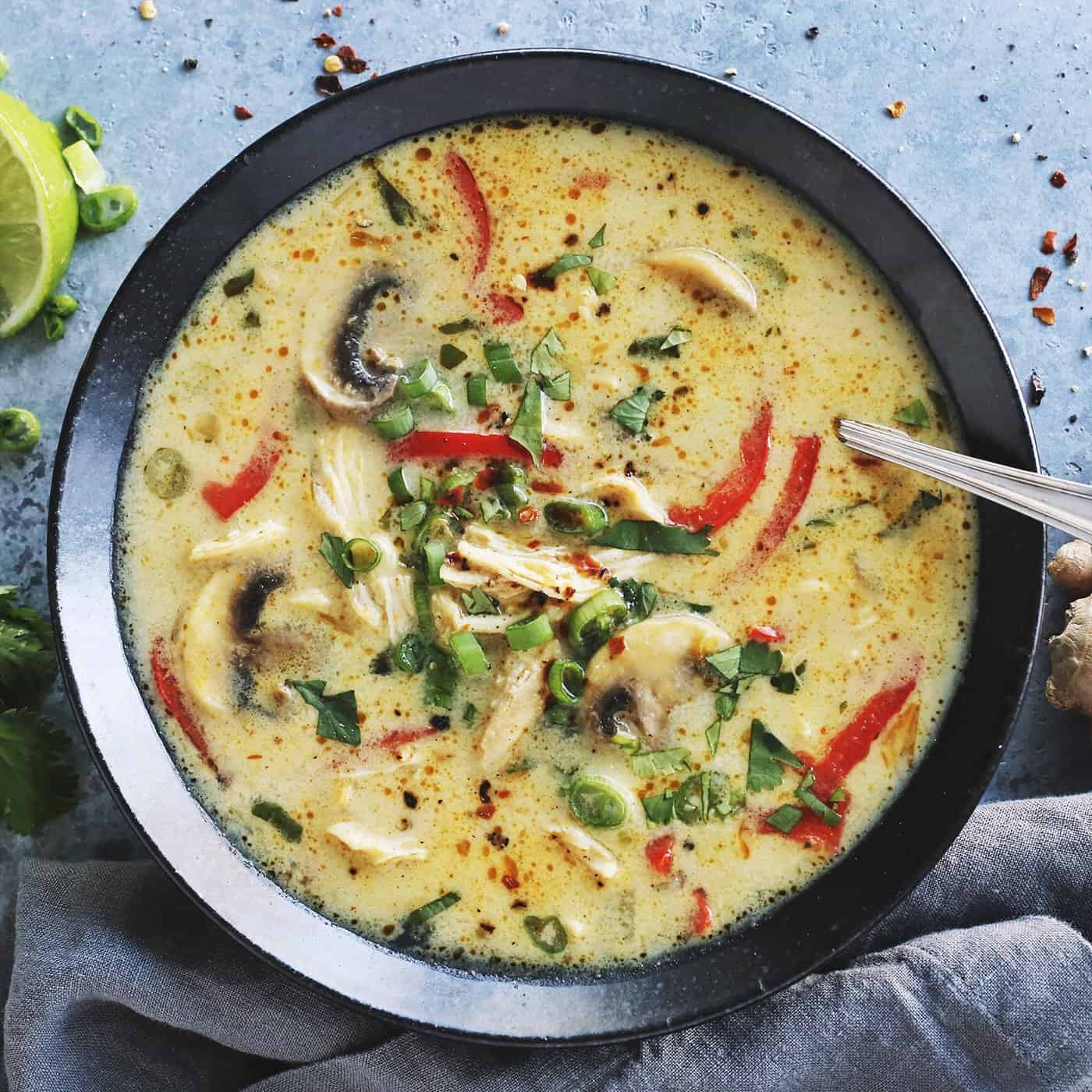 Thai Green Curry Coconut Soup