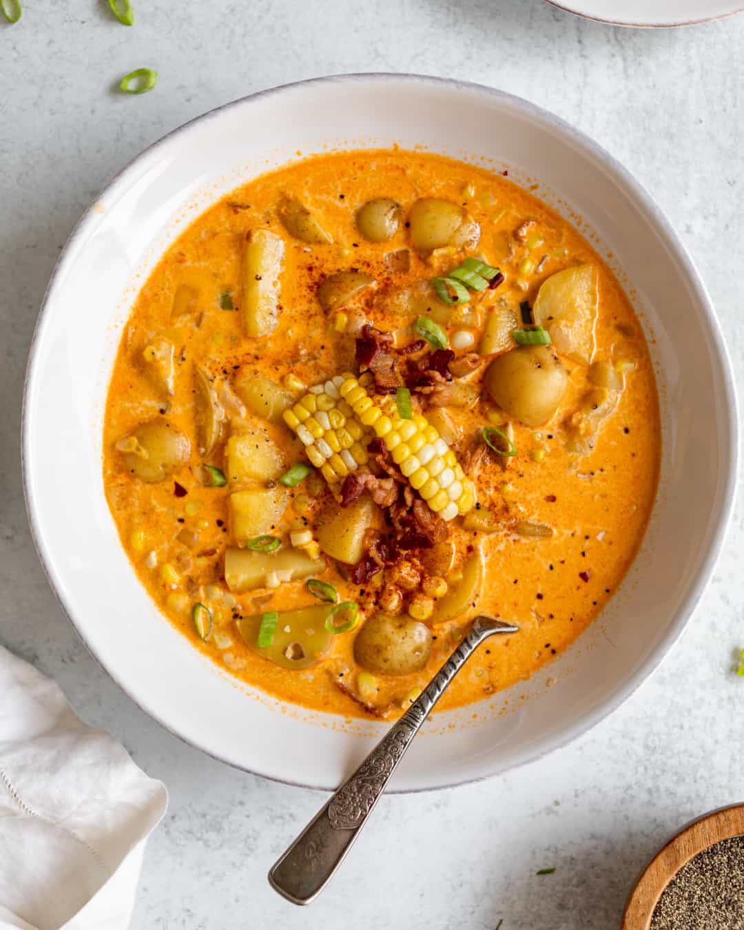 Corn Chowder with Smoked Paprika