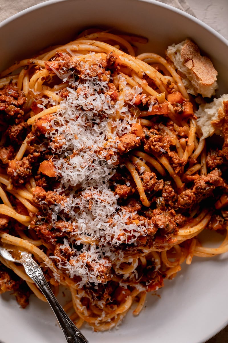 Spiced Lamb Bolognese