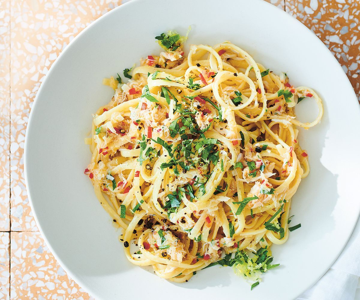 Crab Linguine with Chili