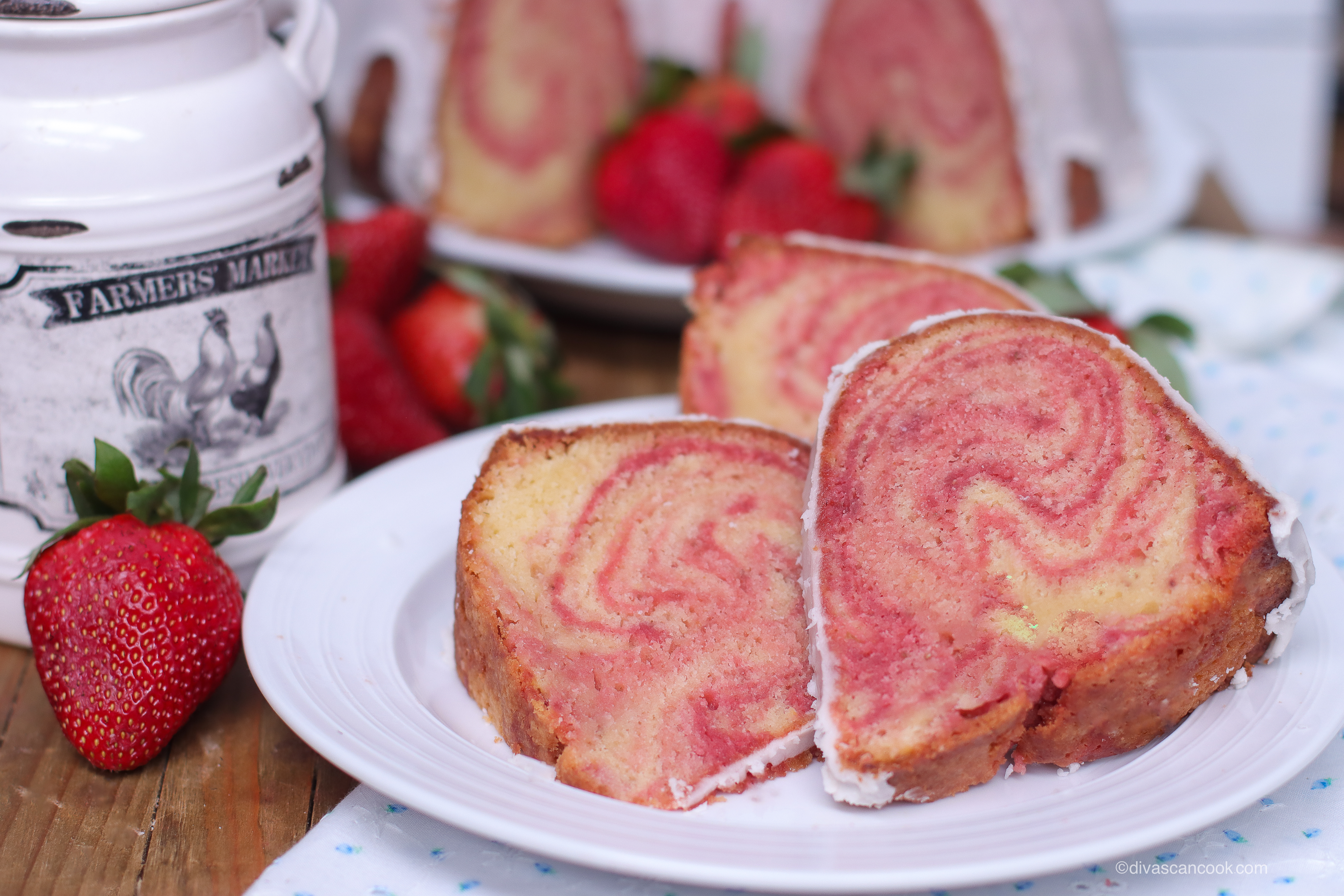 Strawberry Cream Cheese Bundt Cake