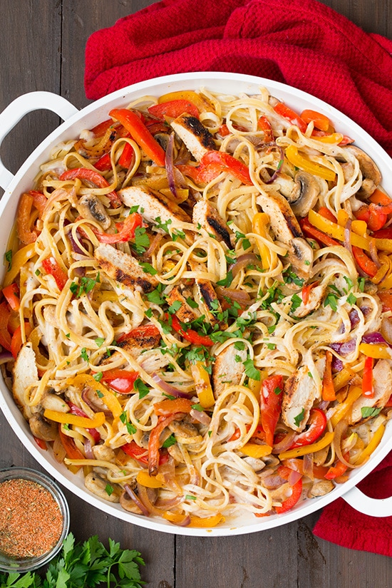 Blackened Chicken Cajun Pasta Primavera