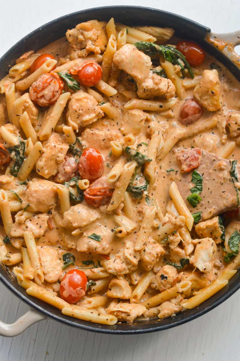 Tomato Cream Chicken Thighs