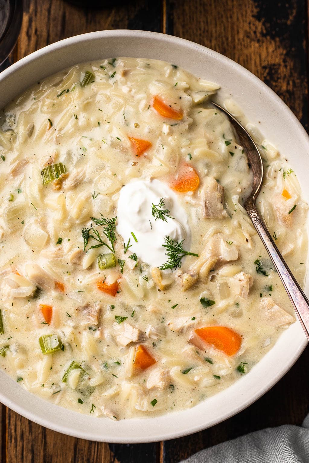 Orzo Chicken Soup Creamy Herbed
