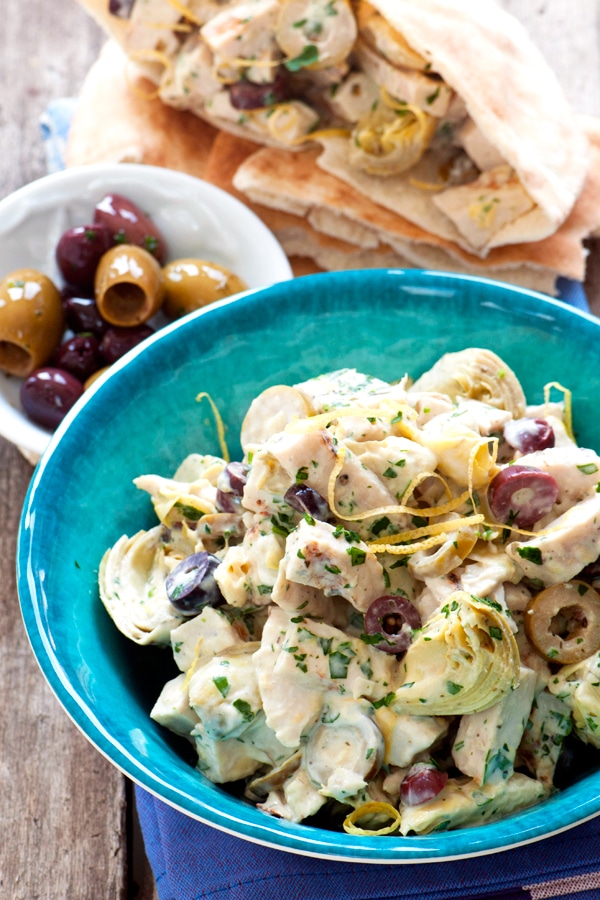 Artichoke Heart Chicken Salad