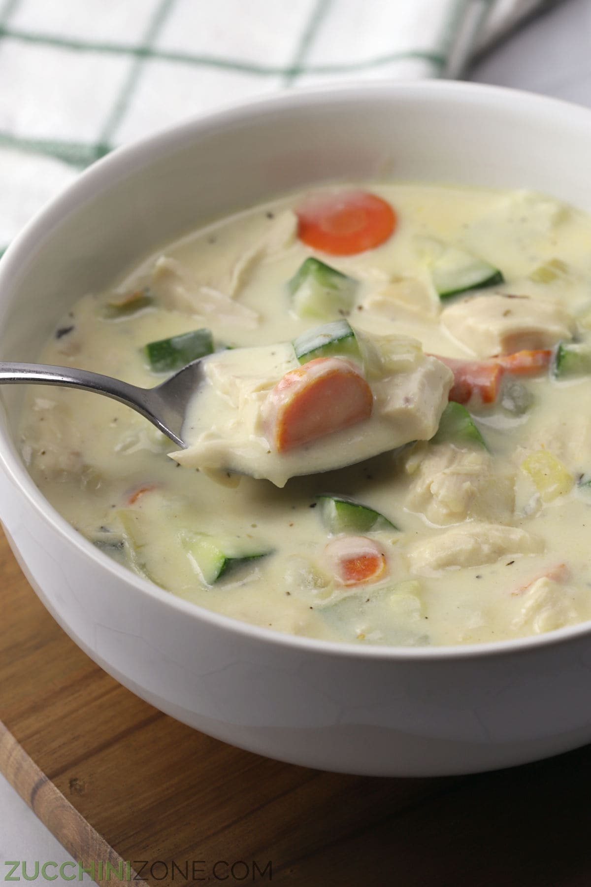Creamy Chicken & Zucchini Soup