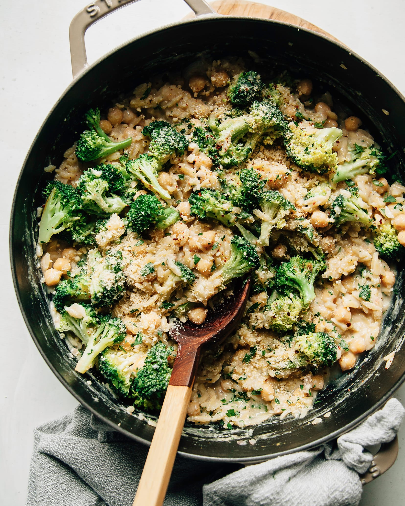 Broccoli Orzo Lemon Soup-Pasta