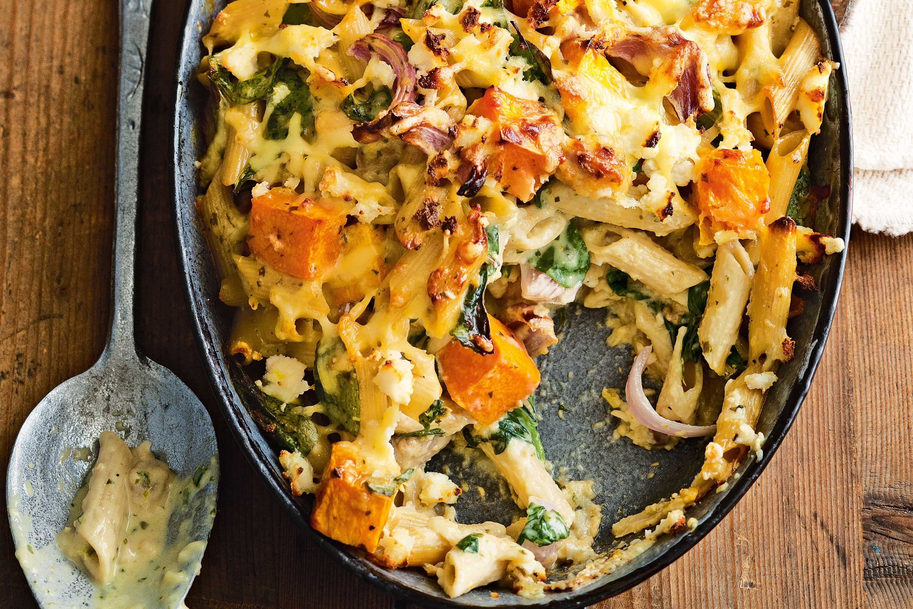 Creamy Pumpkin Pesto Pasta