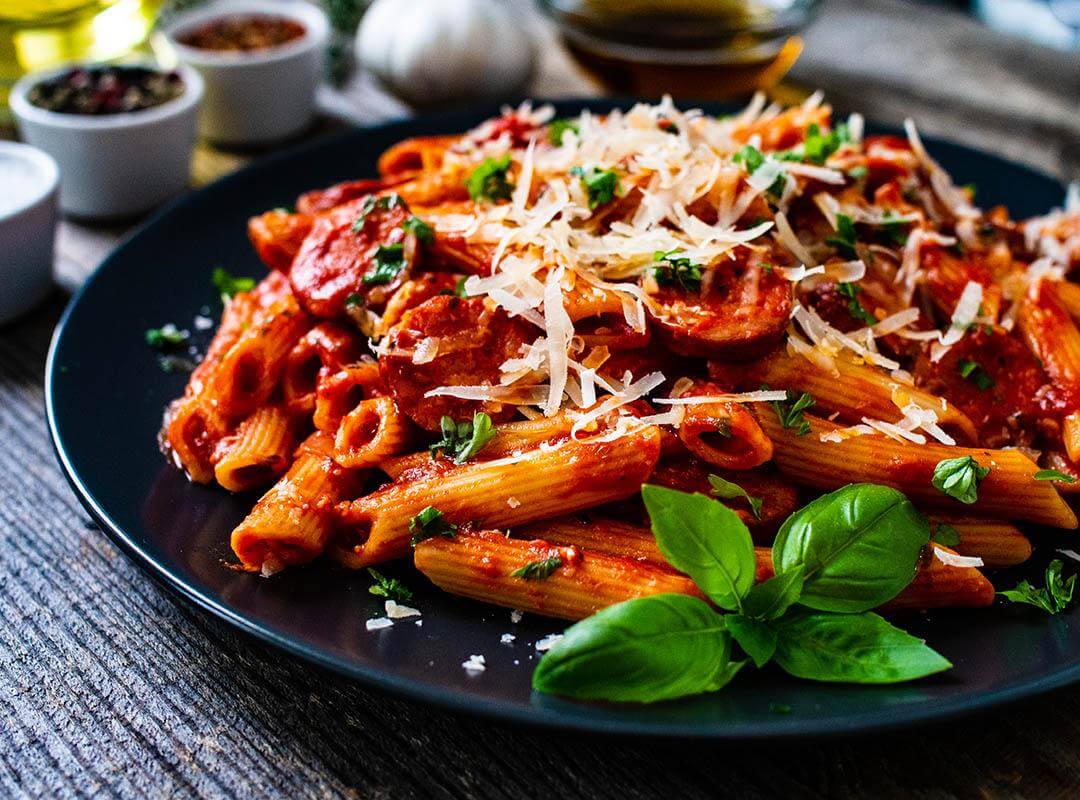 Creamy Tomato Beef Penne