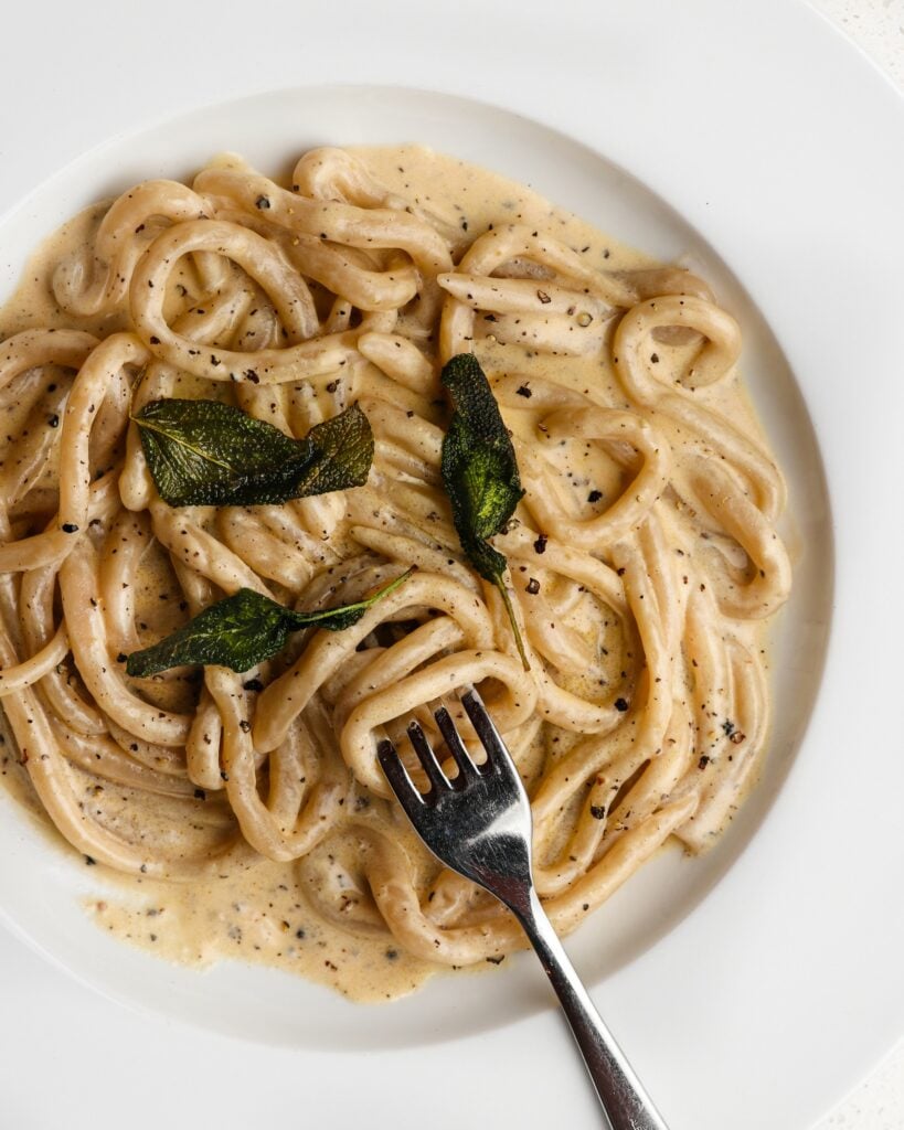 Basil Peppercorn Cream Sauce