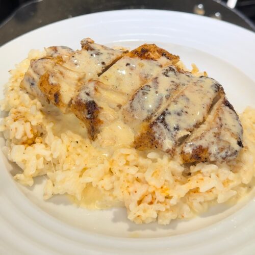 Creamy Cajun Chicken and Wild Rice Pasta