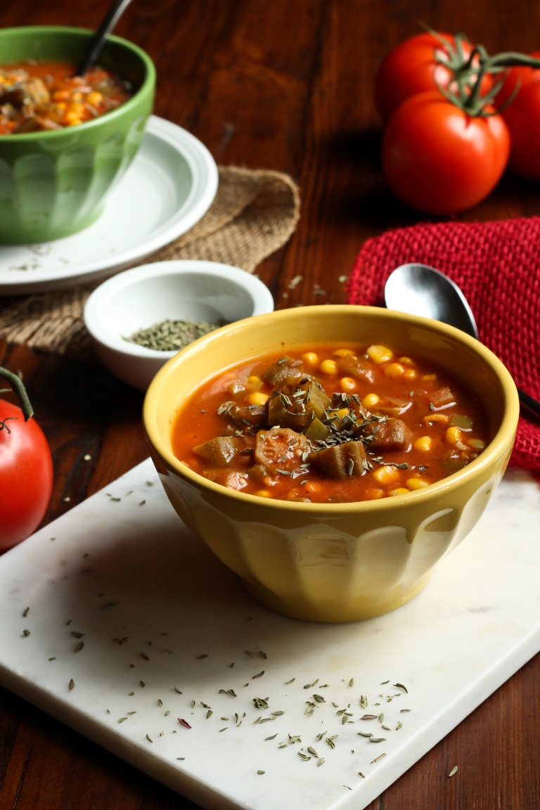 Okra and Corn Chowder