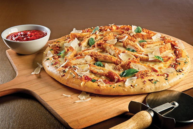 Crispy Fried Chicken Pizza
