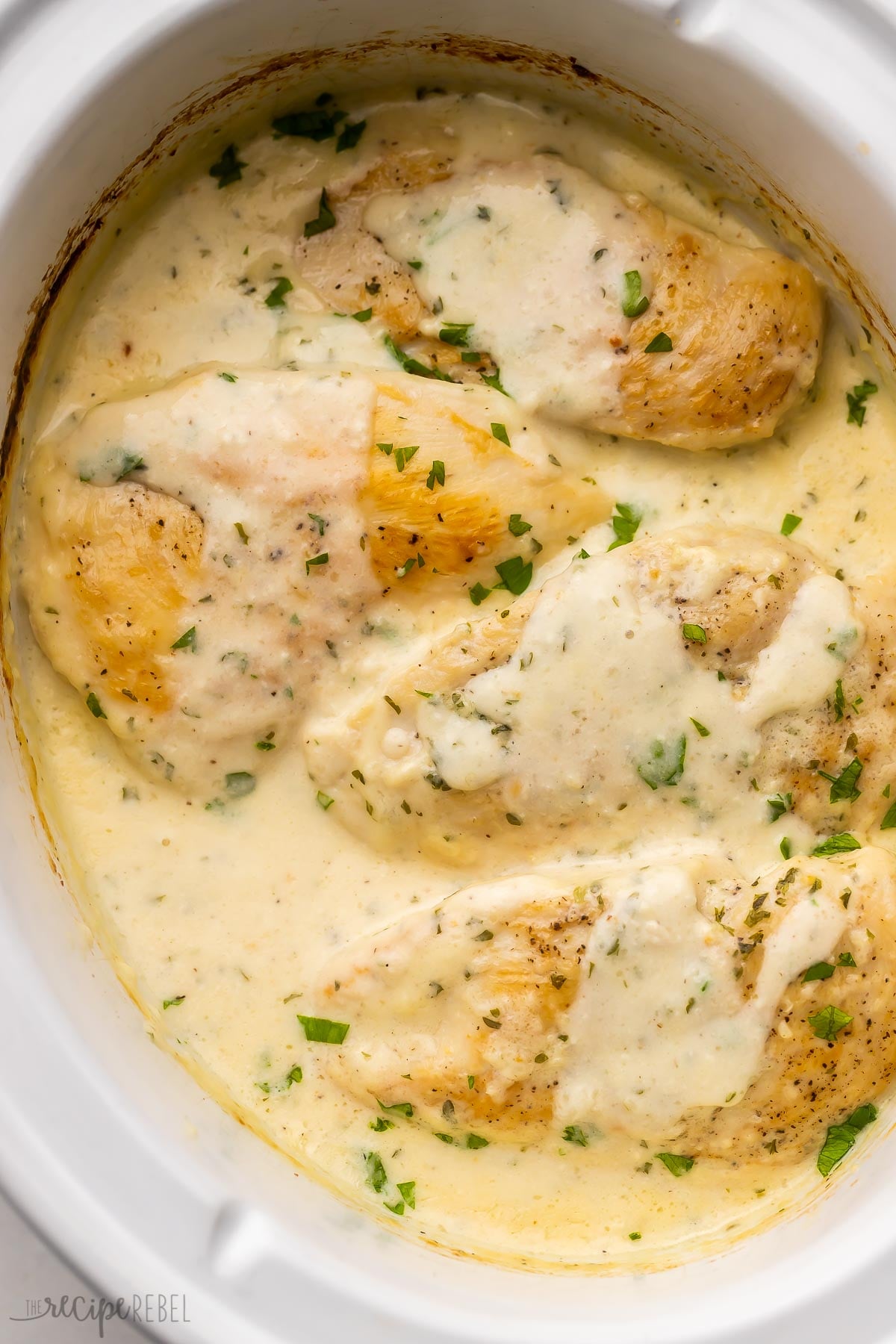 Slow Cooker Cream of Chicken