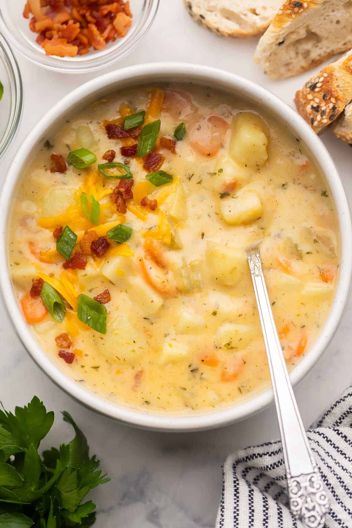 Cream of Potato and Vegetable Soup